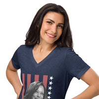 KAMALA NEEDS YOU! Women’s Relaxed V-Neck T-Shirt