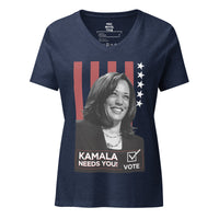 KAMALA NEEDS YOU! Women’s Relaxed V-Neck T-Shirt