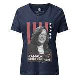 KAMALA NEEDS YOU! Women’s Relaxed V-Neck T-Shirt