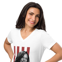 KAMALA NEEDS YOU! Women’s Relaxed V-Neck T-Shirt