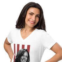 KAMALA NEEDS YOU! Women’s Relaxed V-Neck T-Shirt