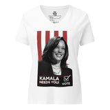 KAMALA NEEDS YOU! Women’s Relaxed V-Neck T-Shirt