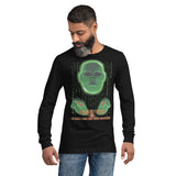 TAKE TWO "Green Head & Hands" Unisex Long Sleeve Tee
