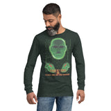 TAKE TWO "Green Head & Hands" Unisex Long Sleeve Tee