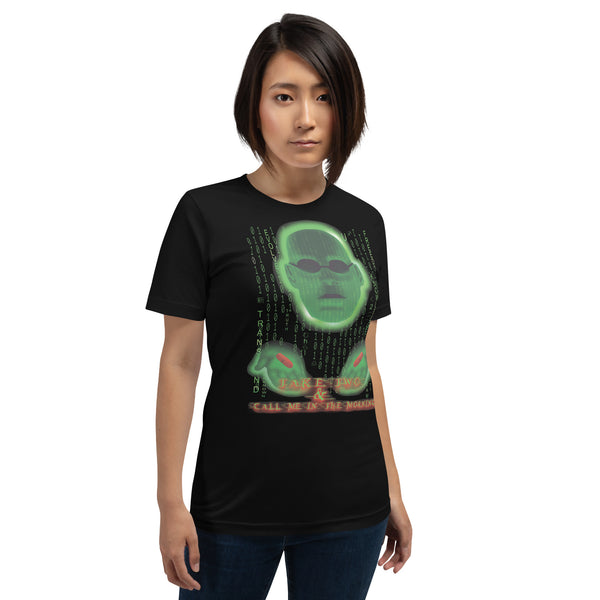 TAKE TWO "Green Head & Hands" Unisex t-shirt