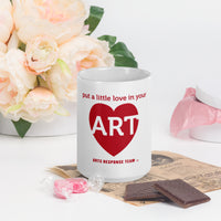 heA.R.T. White Glossy Mug